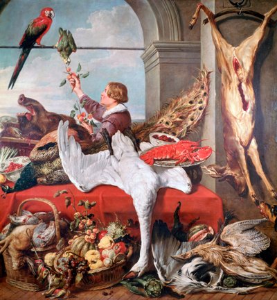 Interiør af et kontor, c1635 af Frans Snyders or Snijders