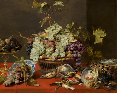 Stilleben med vindruer og vildt af Frans Snyders