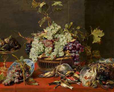 Stilleben med vindruer og vildt, ca. 1630. af Frans Snyders