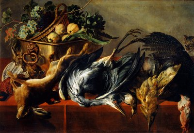 Stilleben med ibenholt kiste, 1600-tallet af Frans Snyders or Snijders