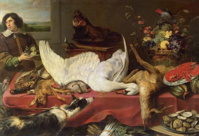 Stilleben med en svane af Frans Snyders