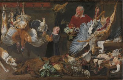 En spilbutik af Frans Snyders or Snijders