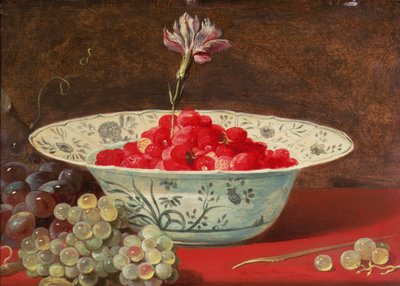 Jordbær med en nellike af Frans Snyders or Snijders