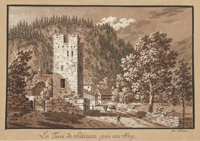 Schweizisk prospekt af Frans Xaver Triner