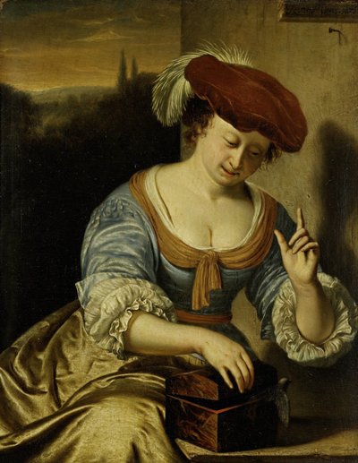 Escaped Bird: Allegory of Chastity af Frans van Mieris (I)
