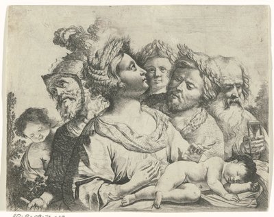 Ceres, Mars og Saturn (De fire tidsaldre) af Frans van Mieris (II) (rejected attribution)