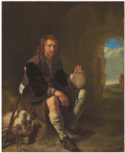 En rejsende i hvile af Frans van Mieris
