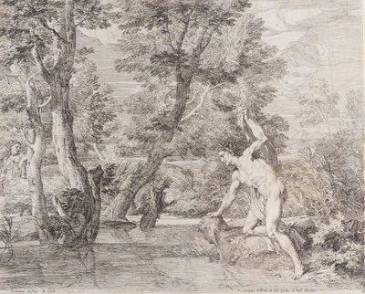 Narcissus og ekko, 1600-tallet. af Frans van der Neve