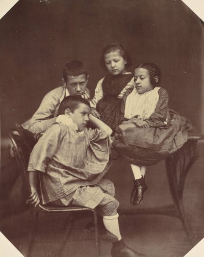 Alfons, Eugen, Marie og Hermine Antoine, 1850
