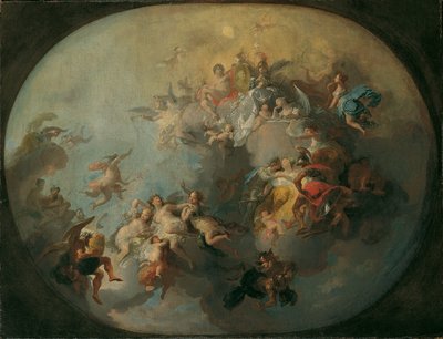 Allegori om et kongeligt ægteskab af Franz Anton Maulbertsch