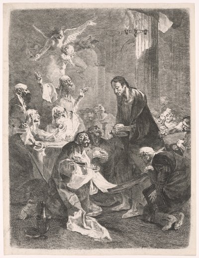 Kristus og apostlenes hellige nadver af Franz Anton Maulbertsch