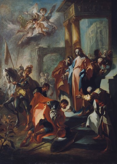 Kristus og høvedsmanden i Kapernaum af Franz Anton Maulbertsch