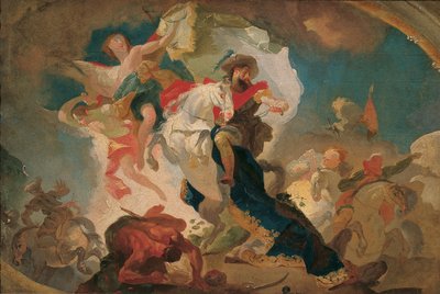 Saint James of Compostelas sejr over saracenerne i slaget ved Clavigo af Franz Anton Maulbertsch