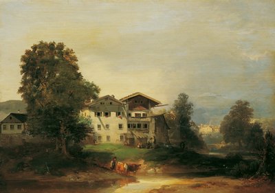 Motiv fra Sydtyrol af Franz Barbarini
