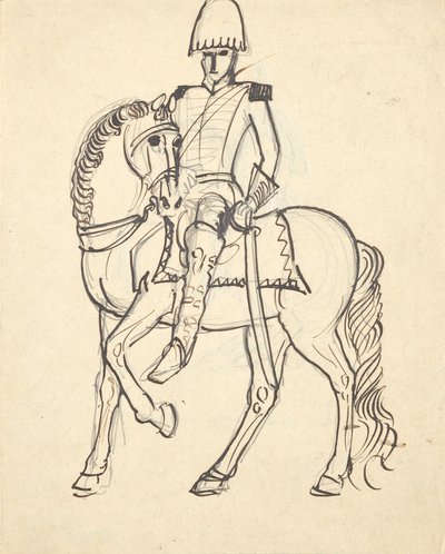 officer til hest af Franz Barwig d. Ä.