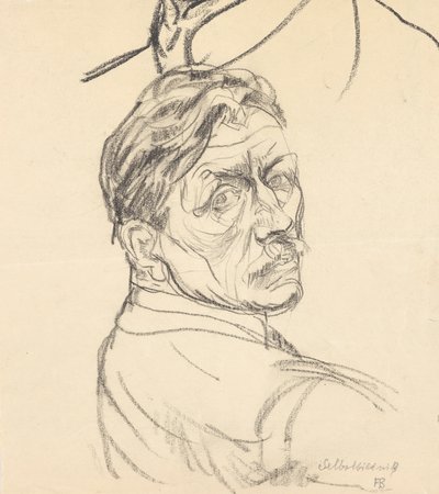 selvportræt af Franz Barwig d. Ä.
