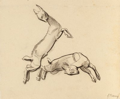 Springende Zicklein af Franz Barwig d. Ä.