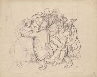 Dansende bønder af Franz Barwig d. Ä.