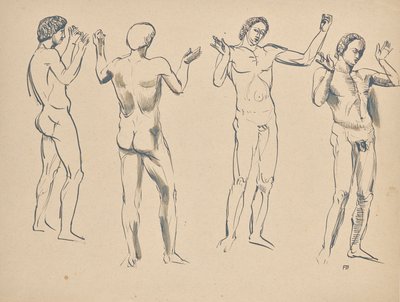 Fire skitser til taleren af Franz Barwig d. Ä.