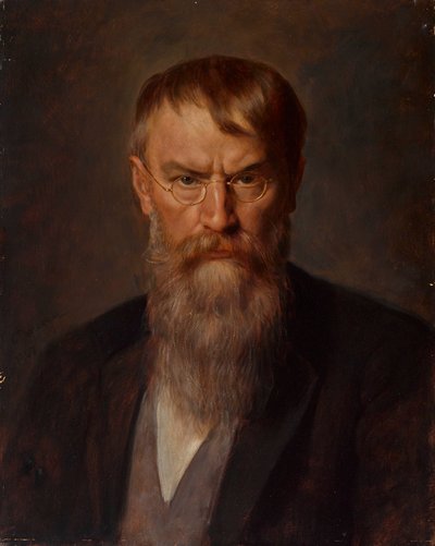 Portræt af Franz von Lenbach 1836-1904, 1907. af Franz Defregger von