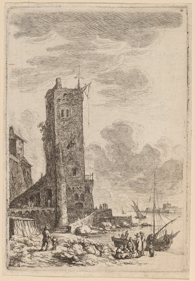 Havn i Livorno af Franz Edmund Weirotter