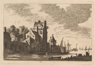 Huse på en Vige af Franz Edmund Weirotter