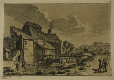 Møllen ved åen af Franz Edmund Weirotter