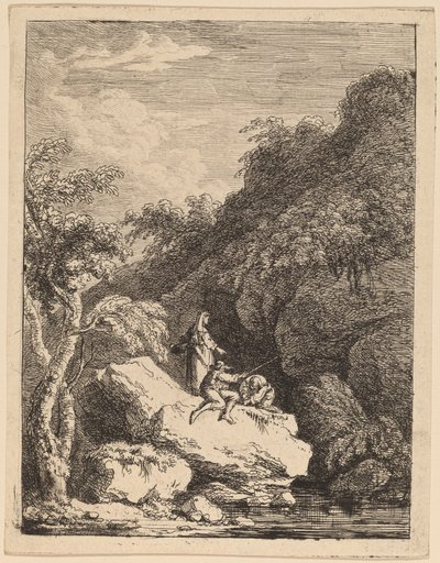 Udkanten af Firenze, på vej til Rom af Franz Edmund Weirotter