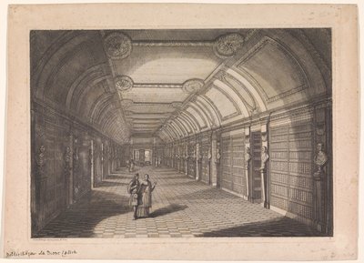 Bibliotek for klosteret Sainte-Geneviève i Paris af Franz Ertinger