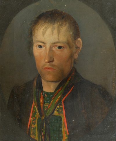 Portræt af en bonde af Franz Gasser