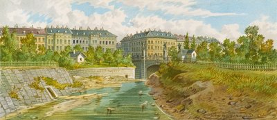 Elisabethbroen over Wien-floden af Franz Gerasch