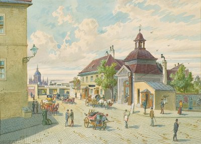 Matzleinsdorfer-linjen i Wien (hjørne Margarethengurtel og Matzleinsdorfer Platz) af Franz Gerasch