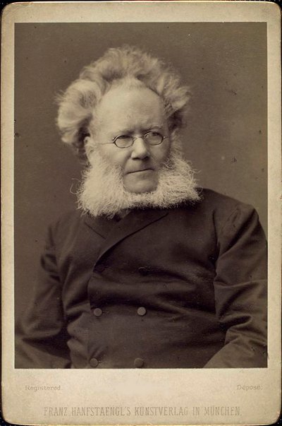 Henrik Ibsen, norsk dramatiker og digter, slutningen af det 19. eller begyndelsen af det 20. århundrede. af Franz Hanfstaengl