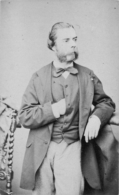 Portræt af pianisten og komponisten Eugène Ketterer 1831-1870. af Franz Hanfstaengl