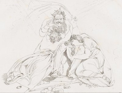 Der Tod des Oedipus Ødipus død, 1806. af Franz Hegi