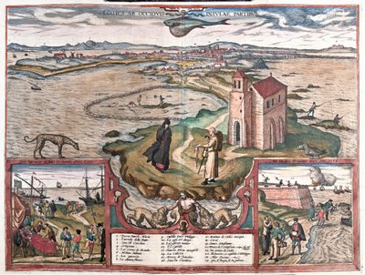 Cadiz-bugten, Spanien af Franz Hogenberg