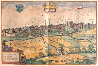 Bethune i Pas de Calais, Frankrig (gravering af Franz Hogenberg