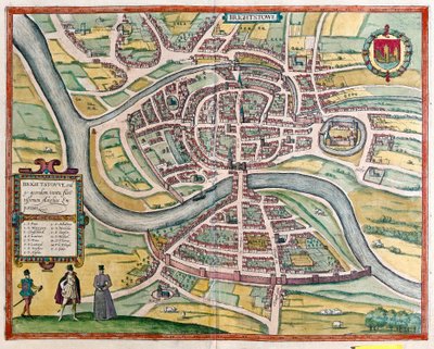 Bristol - Storbritannien (gravering af Franz Hogenberg