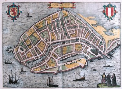 Dordrecht, Holland (gravering af Franz Hogenberg