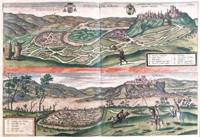 Esztergom, Ungarn af Franz Hogenberg