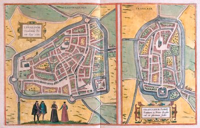 Franeker, Holland (gravering af Franz Hogenberg