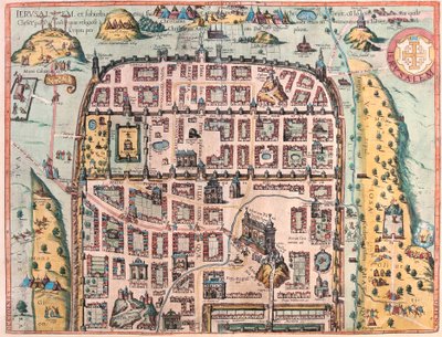 Jerusalem (blad 1), Israel (gravering af Franz Hogenberg