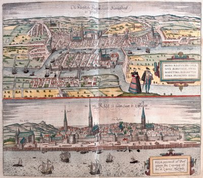 Kaliningrad, Rusland - Riga, Letland (gravering af Franz Hogenberg