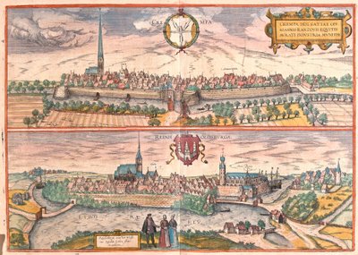Krempe og Rendsburg, Tyskland (gravering af Franz Hogenberg