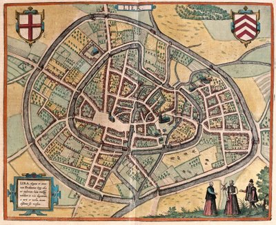 Lier, Belgien (gravering af Franz Hogenberg