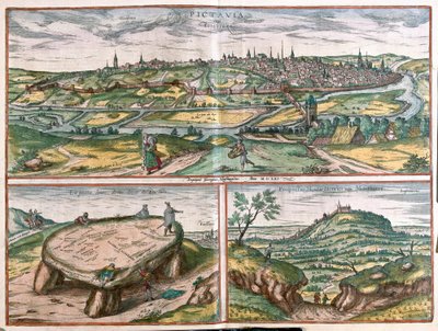 Montpellier, Tours og Poitiers, Frankrig af Franz Hogenberg
