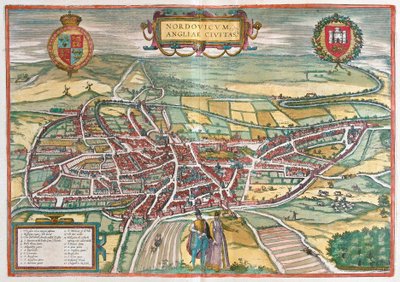 Norwich - Storbritannien (gravering af Franz Hogenberg