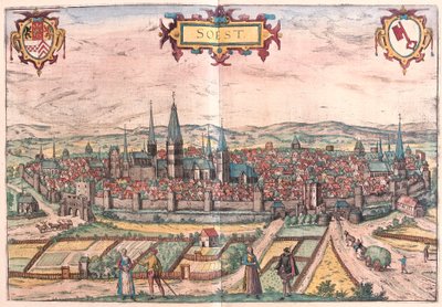 Soest, Tyskland (gravering af Franz Hogenberg
