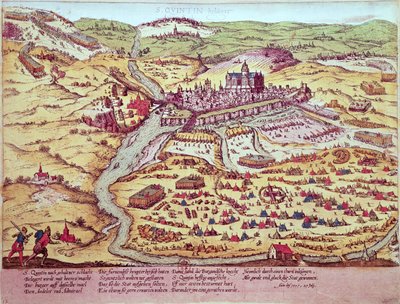 Belejringen af St. Quentin, 27. juli 1557 af Franz Hogenberg
