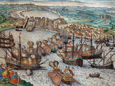 Erobringen af La Goulette og Tunis af Charles V af Franz Hogenberg